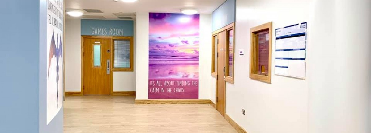 Corridor with calm picture