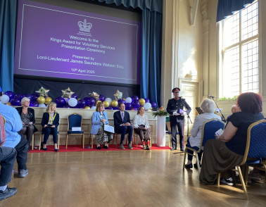 Lord-Lieutenant presents The King’s Award for Voluntary Services
